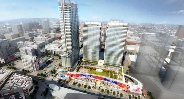 三思3500平方米戶外LED屏在美國(guó)西岸再造一個(gè)“時(shí)