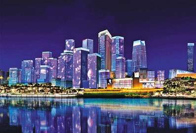 重慶江北嘴添新夜景 “夢(mèng)幻燈光秀”今年再升級(jí)